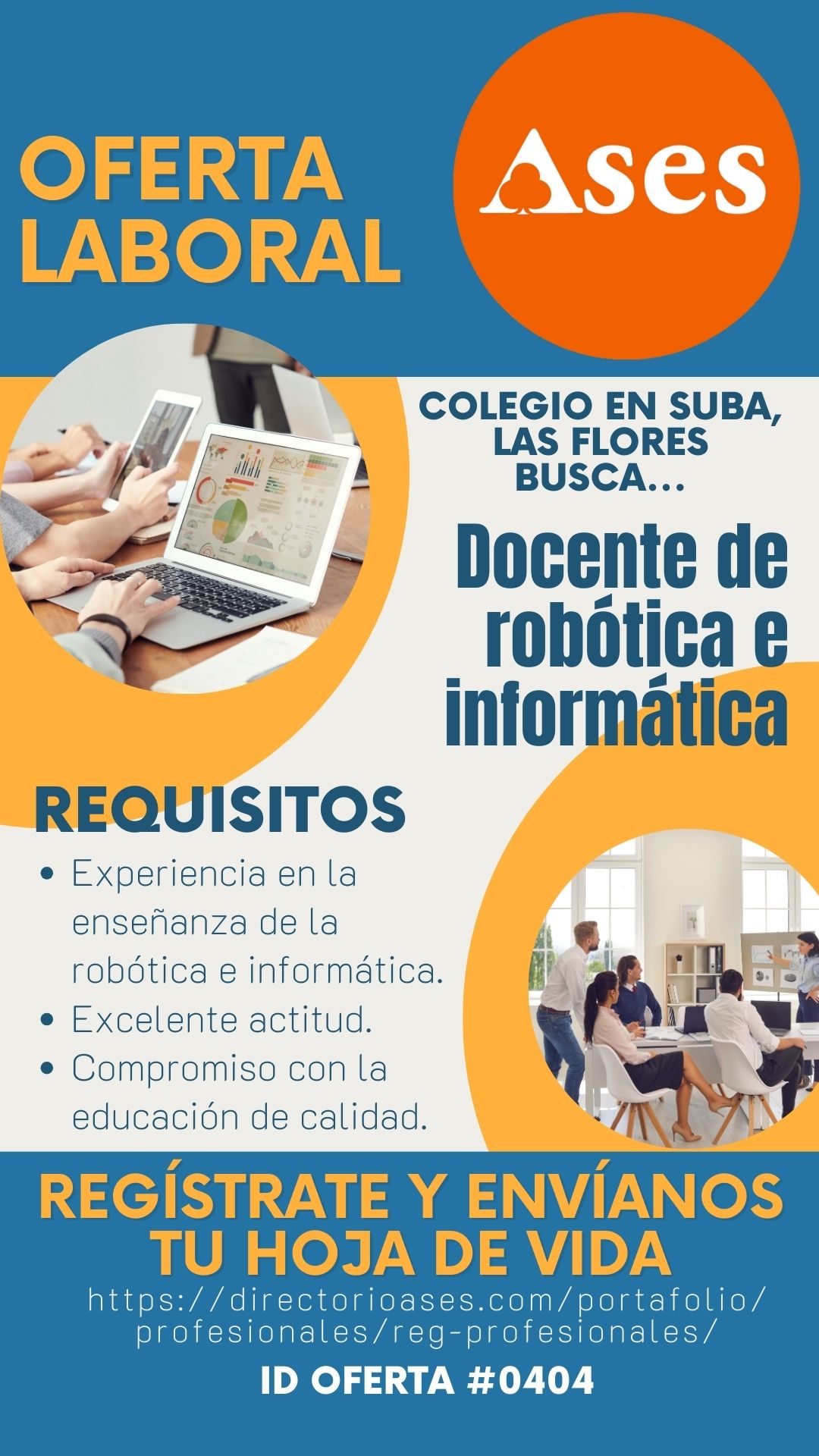 En este momento estás viendo OFERTA LABORAL DOCENTES BOGOTÁ – SUBA